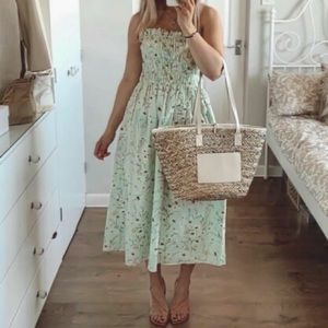 NWT HM Wildflower Collection Bandeau Style Maxi Dress